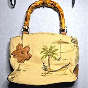 Relic Tropical Print Canvas Handbag